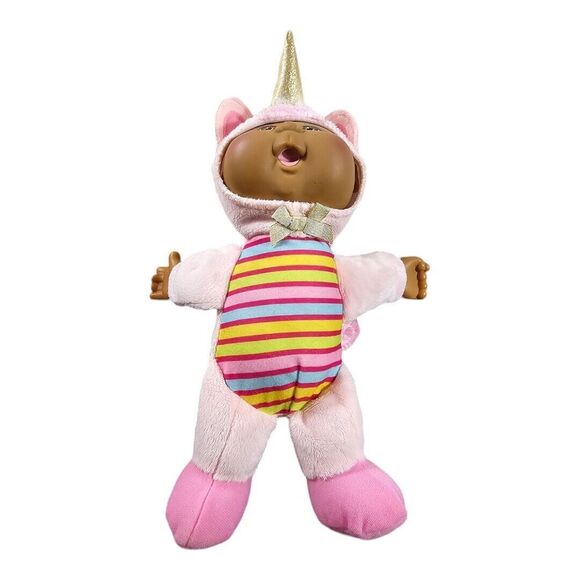 Cabbage Patch Cuties Rainbow White & Pink Unicorn Fantasy Friends Plush Doll Set - Picture 4 of 9